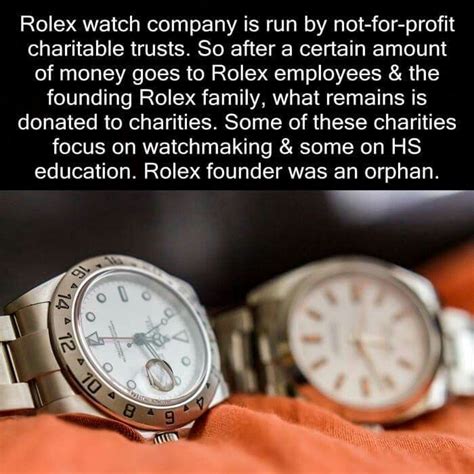 is rolex a charity company